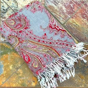 Jjill XL 84” x 30” Long Scarf Shawl Wrap Cover Floral